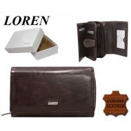 Naiste rahakott WP02L Brown, LOREN, Nahast rahakotid